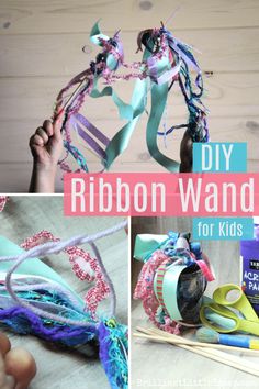 diy ribbon wands for kids to make