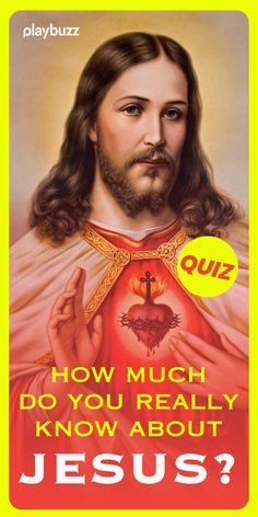 jesus with the words, how much do you really know about jesus? on it