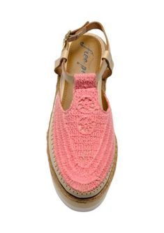 Take bold steps in this major pair, featuring a slightly wedged platform sole with espadrille detailing and an intricately woven upper. | Free People Women's Morning in Mykonos Espadrille Sandals, 9M Pink Espadrille Sandals With Woven Sole, Pink Platform Espadrilles, Pink Open Toe Espadrilles With Woven Sole, Pink Closed Toe Platform Espadrilles, Espadrille Sandals, Espadrille Shoes, Mykonos, Espadrilles, Free People