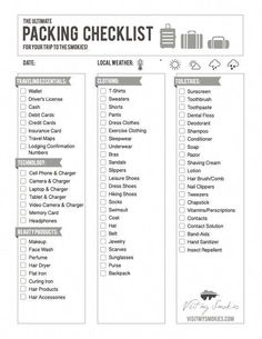 the ultimate packing checklist for your trip