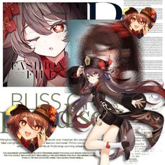 an anime character is featured in the magazine