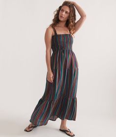 Selene Maxi Dress – Marine Layer Marine Layer, To Night, Smocking, Midi Dress, Maxi Dress, Design