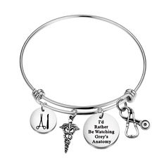 PRICES MAY VARY. Measurement: this pendant is 2*2cm. fans Gifts, The lovely and perfect gift for who loves Grey's Anatomy TV SHOW. You're the Meredith to my Cristina ,You are My Person,You will always be my person.Best Gift for friend or lover. This bracelet made of stainless steel and alloy.It is lead free and nickel free.Hypoallergenic and safe for your skin It is packed with a velvet pouch,ready for gifting. ENSIANTH Jewelry―All I wanna do
Create a jewelry that belongs to you

WE SAY, WE DO, Themed Stainless Steel Jewelry As Gift, Round Metal Charm Bracelet Gift, Adjustable Novelty Jewelry For Best Friend Gift, Themed Valentine's Day Gift Bracelets, Themed Bracelets As Valentine's Day Gift, Themed Bracelet Jewelry As Gift, Themed Bracelet Jewelry For Gifts, Customizable Charm Bracelet Gift, Customizable Round Charm Bracelet As Gift