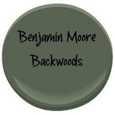 the words benjamin more backwoods are painted on a green round button