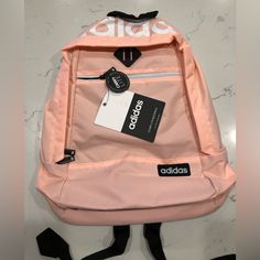 Brand New With Tags Adidas Court Lite Backpack Color Pink, Black And White Front Soft Pocket School - Gym - Outdoors - Camping - Hiking Large Backpack With Front Zipper Compartment, Inside Backpack Is Large Area, Also Contains A Mesh Zipper Compartment Inside. Soft Padded Shoulder Straps, Padded Back Panel (Comfortable). Great For Adults & Kids. Estimated 18" Tall & 16" Wide. Carrying Handle & Adjustable Straps. Inside Backpack, Adidas S, Adidas Court, Adidas Bags, School Gym, Pink Backpack, Pink Adidas, Large Backpack, Camping Hiking