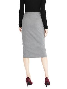 product photo Fall Pencil Skirt With Side Zipper, Workwear Skirt With Side Zipper For Fall, Gray Pencil Skirt Bottoms For Office, Fall Workwear Skirt With Side Zipper, Gray Lined Pencil Skirt Bottoms, Gray Fitted Skirt With Pockets, Fitted Gray Skirt With Pockets, Relaxed Skirt With Side Zipper, Modern Skirt For Office