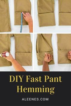 how to make an easy diy fast pant heming project for the home