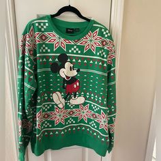 New Disney Women’s Xxl Mickey Mouse Christmas Sweater New No Tags Pristine Condition Never Worn Disney Women’s Xxl Cotton Christmas Sweater Snow Flakes With Mickey Mouse Theme Disney Holiday Tops For Winter, Disney Style Holiday Tops For Winter, Disney Women, Mickey Mouse Theme, Mouse Christmas, Mickey Mouse Christmas, Snow Flakes, Disney Sweaters, Disney Ladies