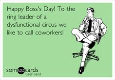 a man sitting on top of a chair with the caption happy boss's day to