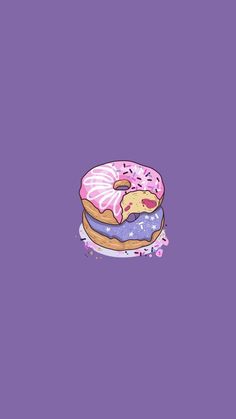 a pink donut with sprinkles on it