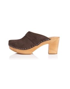 "These high heel WOODEN CLOGS made of suede are simply one of the best and lovely clogs you can put on your feet. Your feet will thank us for the comfort they will experience when wearing our wooden clogs. They can be worn for special occasions or for everyday. They will add energy to your everyday styling We use only natural materials produced in the EU, leather comes from Italy and wood from Poland. Wooden sole is specially profiled, in such a way that you will be able to walk in them all day, High Heel Clogs, Swedish Clogs, Clogs And Mules, Boho Sandals, Handmade Leather Shoes, Wooden Clogs, Clog Heels, Shoes Handmade, Slingback Shoes