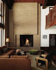 Lauren Santo Domingo, Ad Architectural Digest, Ski House, Green River, Frank Lloyd Wright, Jackson Hole, Living Room Inspo, Architectural Digest