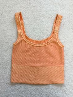 Longer Length Everyday Tanktop Sleep Accessories, Orange Tank Top, Womens Sweatshirts, Ribbed Crop Top, Cropped Cami, Logo Collection, Dream Clothes, Long Length, Say Goodbye