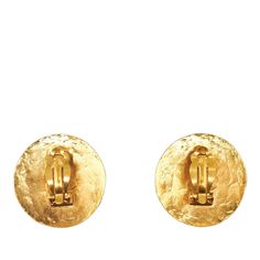 CHANEL CC Clip On Earrings Costume EarringsThese earrings feature a gold-plated body and clip-on closure. Comes with box.Length: 3.50cm x Width: 3.50cm x Depth: 0.00cm. Earrings Chanel, Costume Earrings, Chanel 2, Chanel Bags, Classic Flap, Prada Bag, Dior Bag, Chanel Bag, Clip On