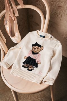 Ralph Lauren Aesthetic Outfit, Polo Ralph Lauren Outfits, Impress Your Crush, Ralph Lauren Aesthetic, Crochet Sweater Design, Ralph Lauren Baby Girl, Girls Ballet