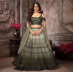 Mirrorwork Lehenga, Wedding Chaniya Choli, Mirror Lace, Fancy Lehenga, Butterfly Net, Mirror Work Blouse