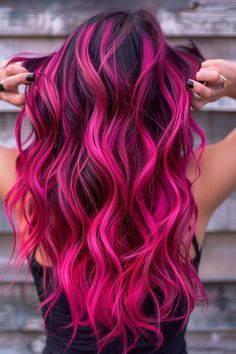 Magenta Hair Color, World Hair, Hot Pink Hair, Dramatic Hair