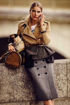 Haute Couture Style, Dress Coats, Sports Coat, A Pug, High Street Fashion, Looks Street Style, Street Style Trends, Clothes Closet, Autumn Street Style