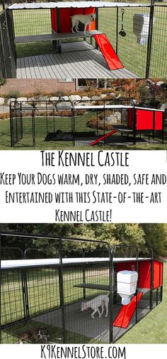 the kennel castle is an easy way to keep your dogs warm and dry