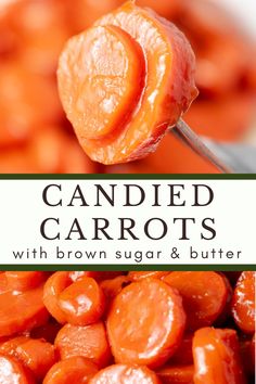 candied carrots with brown sugar and butter