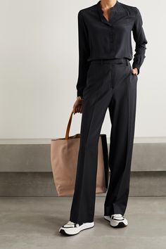 Office Fits, Minimalist Moda, Chique Outfits, Neue Outfits, Everyday Chic, 가을 패션, Women Clothes, Silk Crepe, Work Attire