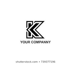 the letter k is made up of two letters, and it can be used as a logo