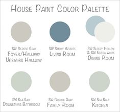 the house paint color palette with different shades