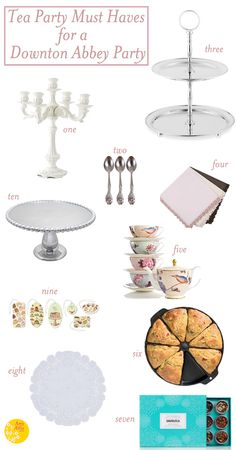 tea party must haves for a downton abby party by the spotted rabbit