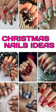 Christmas Nail Tips French, Christmas French Manicure, Green French Manicure, Nails Ideas White, Nail Designs For Winter, Christmas Nails Ideas, Holiday Manicure, Easy Designs