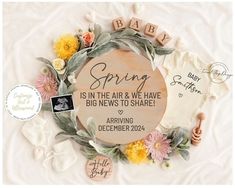 Let the beauty of Spring inspire your baby announcement with our gender neutral designs. Perfect for an Easter reveal, these cards offer a fresh, joyful way to share your news. Ideal for Instagram and Facebook announcements, they ensure your special moment is beautifully commemorated.