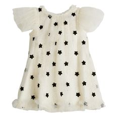 Your little one is sure to feel special in this Baby & Toddler Shimmer Star Dress. Click on the BABY PRODUCTS & CLOTHES GUIDE to find everything you need to keep your baby healthy and happy!Your little one is sure to feel special in this Baby & Toddler Shimmer Star Dress. Click on the BABY PRODUCTS & CLOTHES GUIDE to find everything you need to keep your baby healthy and happy!FEATURES Crewneck Flutter sleeves Scalloped hem Knee length Babydoll styleFABRIC & CARE Polyester Machine wash Imported Winter Wonderland Dress Baby, Baby Sparkly Dress, Space Dress Toddler, Infant Sequin Dress, Cow Print Dress Toddler, Babydoll Style, Star Dress, Scalloped Hem, Feeling Special