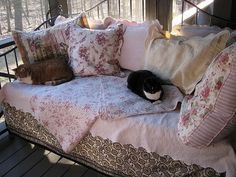 Sleeping Porch, Two Cats, Dream Apartment, House Room, Dream House Decor, Bedroom Inspo, House Inspo, Dream Home Design, Dream Room