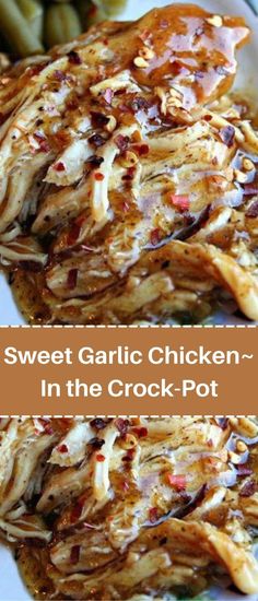 sweet garlic chicken in the crock pot