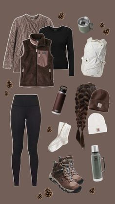 Cold Hiking Outfit Women, Cold Hiking Outfit, Winter Hiking Outfit Women, Camping Outfit Fall, Winter Camping Outfits, Chic Mom Outfits, Camping Outfits For Women, Outfit Hiking, Hiking Outfits