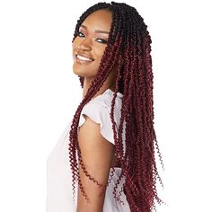 Sensationnel Synthetic Lulutress Crochet Braid - SKINNY PASSION TWIST 18-24"COLOR SHOWN: 4, T1B/BGMATERIAL: Synthetic TYPE: Crochet Braid LENGTH: 18 Inch & 24 InchDESCRIPTION: Pre-Looped Easy to Install Natural Look & Feel Made with Water Wave First Image 18 Inch - 2nd Image 24 Inch LULUTRESS are: SOFT TEXTURE & NATURAL LUSTERLONG-LASTING NATURAL CURLEASY STYLING & MAINTENANCEAFFORDABLE PRICE Hippie Braids, Heat Protectant Hair, Types Of Braids, Protective Hairstyle, Remy Hair Weave, Crochet Braid, Human Braiding Hair, Half Wigs, Human Hair Lace Wigs