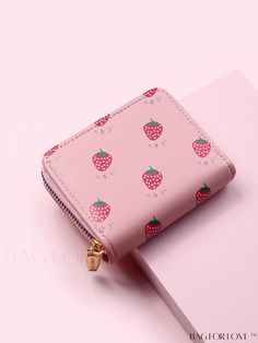 BagForLove - Compact Cartoon Graphic Wallet Product Description Color Pink Pattern Type Fruit&Vegetable Material PU Leather Style Preppy Composition 100% Polyurethane Size Chart INCH CM Bag Height Bag Length Bag Width 3.3 inch 4.1 inch 0.8 inch Bag Height Bag Length Bag Width 8.5 cm 10.5 cm 2 cm Details Pictures Similar Products h2 { text-align: center; } /* æ¢è¡ */ li{ white-space: normal; word-break: break-all; word-wrap: break-word; } .red-box { width: 100%; display: flex; flex-direction: r Pink Shoulder Bag With Card Slots For Gifts, Cute Travel Bag With Card Slots, Casual Pink Wallet With Card Slots, Casual Pink Wallets With Card Slots, Casual Pink Wallet With Zipper Closure, Casual Pink Coin Purse As Gift, Casual Pink Rectangular Wallet, Cute Bags With Card Slots For Gifts, Cute Daily Wallets With Zipper Closure