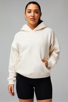 Cozy Fleece Hoodie Fabletics white female Activewear >> Womens >> Tops >> Sweatshirts >> Hoodies regular Everyday Cozy Fit Athleisure Hoodie For Loungewear, Cozy Fit Sweatshirt With Adjustable Hood For Loungewear, Gym Hoodies Women, Target Hoodies, Cozy Fit Sweats, Fall Activewear With Drawstring Hood For Loungewear, Fall Loungewear Activewear With Drawstring Hood, Fall Athleisure Hoodie For Loungewear, Cozy Fit Athleisure Hoodie For Everyday