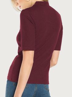 📦FREE Shipping on orders over $80 INS exclusive! Need some general basic knowledge for daily rotation? Look at INS solid round neck top! Soft knitted fabrics create a round neck and medium sleeves, which are paired with a tight fitting bodice. It can be paired with a suit coat or a structured mini skirt separately to create a fashionable look! Gender: Women Type: T-Shirts Feature: Solid, Round Neck, Mid Sleeve Material: Rayon Care: Hand Wash Cold. Do Not Bleach. Line Dry. Iron Low Heat. Style: Casual/Fashion Color: Black, Brown, Blue, Wine_Red Size: XS, S, M, L Please Note: All Dimensions Are Measured Manually With A Deviation Of 1 To 3cm. Fine Knit Stretch Crew Neck T-shirt, Stretch Crew Neck Short Sleeve Top In Solid Color, Stretch Crew Neck Short Sleeve Top, Solid Stretch Knit Top With Crew Neck, Solid Ribbed T-shirt For Layering, Stretch Knit Top With Crew Neck, Fitted Crew Neck Top In Solid Color, Trendy Short Sleeve Top With Ribbed Neckline, Solid Color Fitted Crew Neck Short Sleeve Top