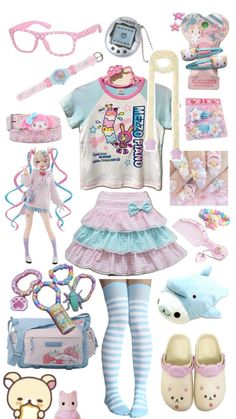 Cute Core Outfit, Cute Kawaii Outfits, Fairy Kei Fashion, Cute Core, Kei Fashion, Harajuku Outfits