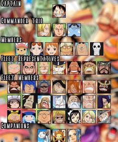 the many faces of one piece