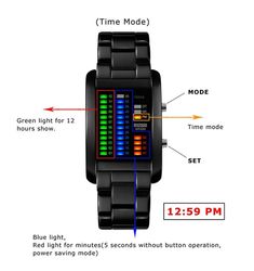 Experience ultimate style and functionality with our Men's Sporty Waterproof Led Watch. Designed to keep up with your active lifestyle, it features a durable waterproof design and an easy-to-read LED display. Stay stylish while staying on time, no matter where your adventures take you. Designed by 4COLORDRESS Black Digital Watch With Wear-resistant Round Dial, Wear-resistant Black Digital Watch With Round Dial, Black Digital Watch With Stopwatch And Rectangular Dial, Black Digital Watch With Rectangular Dial And Date Display, Black Digital Watch With Date Display And Rectangular Dial, Modern Black Digital Watch, Modern Black Digital Watch With Digital Display, Modern Black Digital Display Watch Accessories, Modern Black Watch With Digital Display