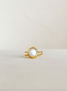 Single Pearl Ring Elle Jewelry, Single Pearl, Freshwater Pearl Ring, Ring Stack, Semi Precious Stones, Nashville Tn, Pearl Ring, Stacking Rings, Accessories Shop