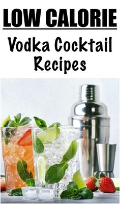 the recipe for low calorie vodka cocktails