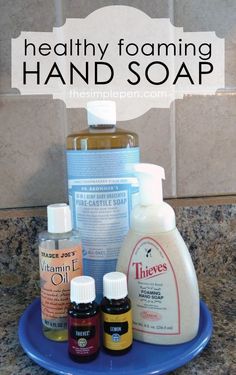 Homemade Foaming Hand Soap, Foaming Hand Soap Recipe, Hand Soap Recipe, Diy Foaming Hand Soap, Diy Hand Soap, Soap Tutorial, Living Essentials Oils, Plant Therapy