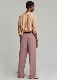 Gelso Pleated Trousers - Rose Pants The Frankie Shop Design Color Palette, The Frankie Shop, Suiting Fabric, Frankie Shop, Pleated Trousers, Sporty And Rich, By Malene Birger, High Rise Pants, Womens Bras