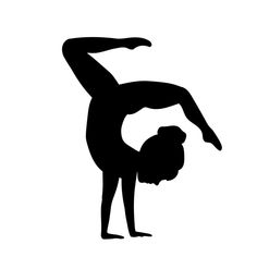 a person doing a handstand in the air with their arms stretched out and feet bent