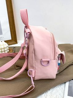 Bag For Love - Letter Patch Badge Decor Backpack - Women Backpacks Product Description Color Pink Strap Type Adjustable Pattern Type Cartoon Style Preppy Bag Size Small Quantity 1 piece Type Functional Backpack Composition 100% Nylon Material Nylon Size Chart INCH CM Size Bag Width Bag Height Bag Length Strap Length one-size 3.5 9.1 7.1 47.2 Size Bag Width Bag Height Bag Length Strap Length one-size 9 23 18 120 Similar Products h2 { text-align: center; } .red-box { width: 100%; display: flex; fl Cute Pink Nylon Backpack, Portable Pink Nylon Backpack, Cute Nylon Bag With Zipper Closure, Cute Pink Nylon Bag, Preppy Bags, Functional Backpack, Style Preppy, Pink Backpack, Cartoon Style