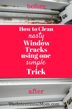 clean-window-tracks Soda Ideas, Cleaning Window Tracks, White Door, Door Track