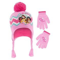 Soft and comfortable Acrylic knit materials, naturally warm. The kid's beanie hat and gloves are all double layered with soft Micro Fleece lining for comfort and extra warmth. Pink Knitted Beanie For Outdoor, Toddler Winter Hat, Toddler Mittens, Princess Pattern, Punch Pink, Princess Hat, Abby Cadabby, Kids Winter Hats, Snow Gloves