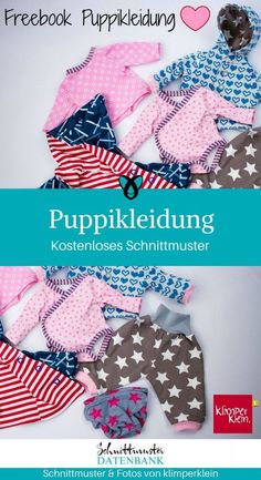 Für Puppenmamas und Puppenpapas – 27 kostenlose Schnittmuster für die Puppe – Kostenlose Schnittmuster Datenbank Sewing Christmas Gifts, Puppy Dress, Puppy Clothes, Clothes Sewing Patterns, Baby Born, Doll Clothes Patterns, Sewing Patterns Free, Free Sewing, Diy Crafts To Sell